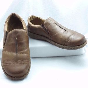 Born  sz 10M Slip-on Cap Toe Casual-Brown